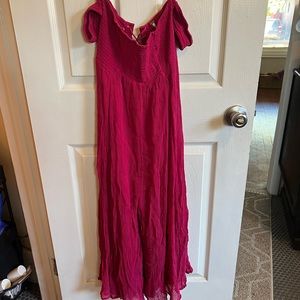 Freepeople off the shoulder jumpsuit